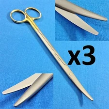 3 T/C O.R GRADE METZENBAUM SCISSORS 7" CURVED TIP W/ TUNGSTEN CARBIDE INSERTS