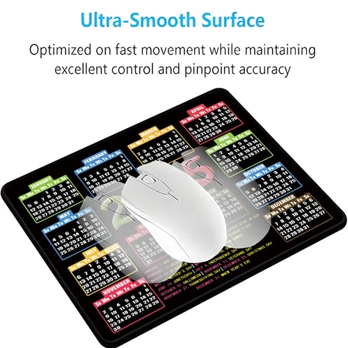 2025 Calendar Mouse Pad Non-Slip Rubber Computers Laptop Mouse Pads