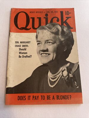 1951 January 29, Quick News Weekly, Sen. Margaret Chase Smith (MH173)