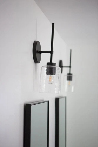 HomePlace 628511BN-449 Greyson Wall Sconce, 1-Light 100 Watts, Brushed Nickel - Picture 2 of 2