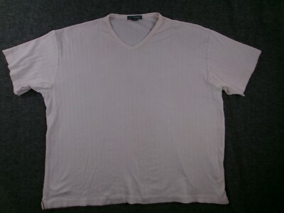 Vintage Basic Equipment Shirt Men 3X Off White Causal V Neck Basic Everyday 90s