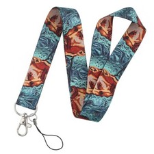 Vincent Van Gogh Painter Face Starry Night Themed ID Badge Holder Lanyard