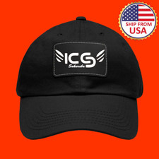 Kazushi Sakuraba Black Dad Hat With Leather Patch Adjustable Size
