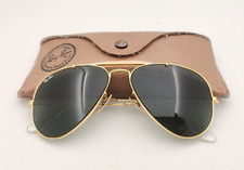 Vintage B L Ray Ban Bausch  Lomb 58mm Aviator Outdoorsman G15 Gray w/Case