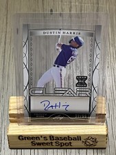 2022 Leaf Trinity Baseball Dustin Harris Clear XRC Auto 32/99 Texas Rangers