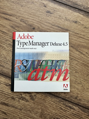 Adobe TypeManager Deluxe 4.5 original install disk