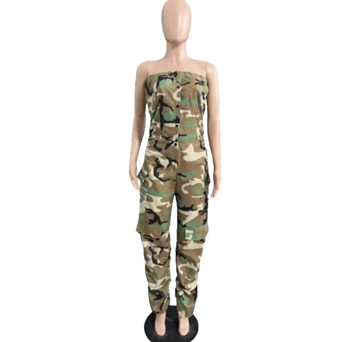 Camuflaje de poliéster Enterizos y Rompers for Women