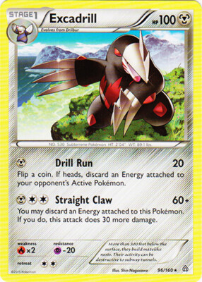 Pokemon - Excadrill - 96/160 - Rare - XY - Primal Clash - NM | eBay