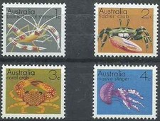 Timbres Faune marine Australie 499/502 ** (72937K)