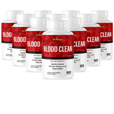 Blood Clean- Blood Support- 10 Bottles- 600 Capsules
