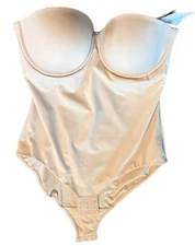 Wacoal Reshape Shaping Body Briefer New Strapless 40 C Tan 801219  Padded Bridal