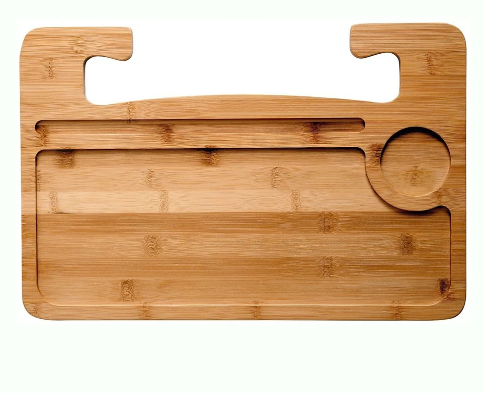 Portable Laptop Bamboo Desk and Tray car steering wheel eating tray table - Image 2 of 4