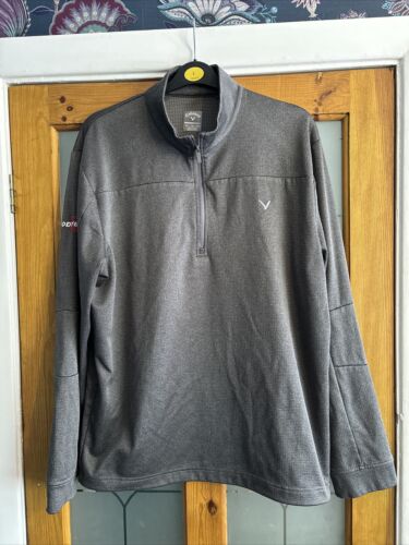 Callaway Odyssey Jumper Sweatshirt Men’s XL Golf Dark Grey Sweater 1/2 Zip - Picture 1 of 6