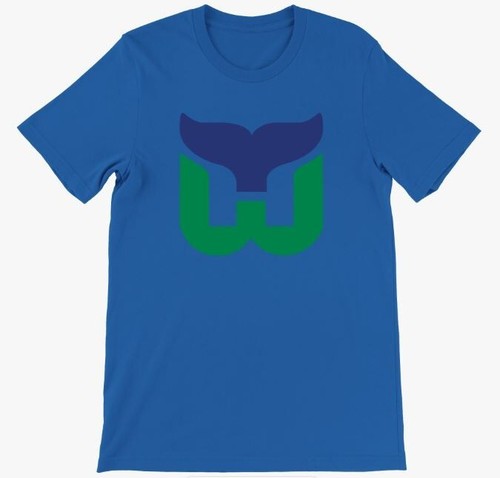 Hartford Whalers Throwback Retro Tshirt NHL Hockey Shirt 4colors Shirt - Picture 2 of 8