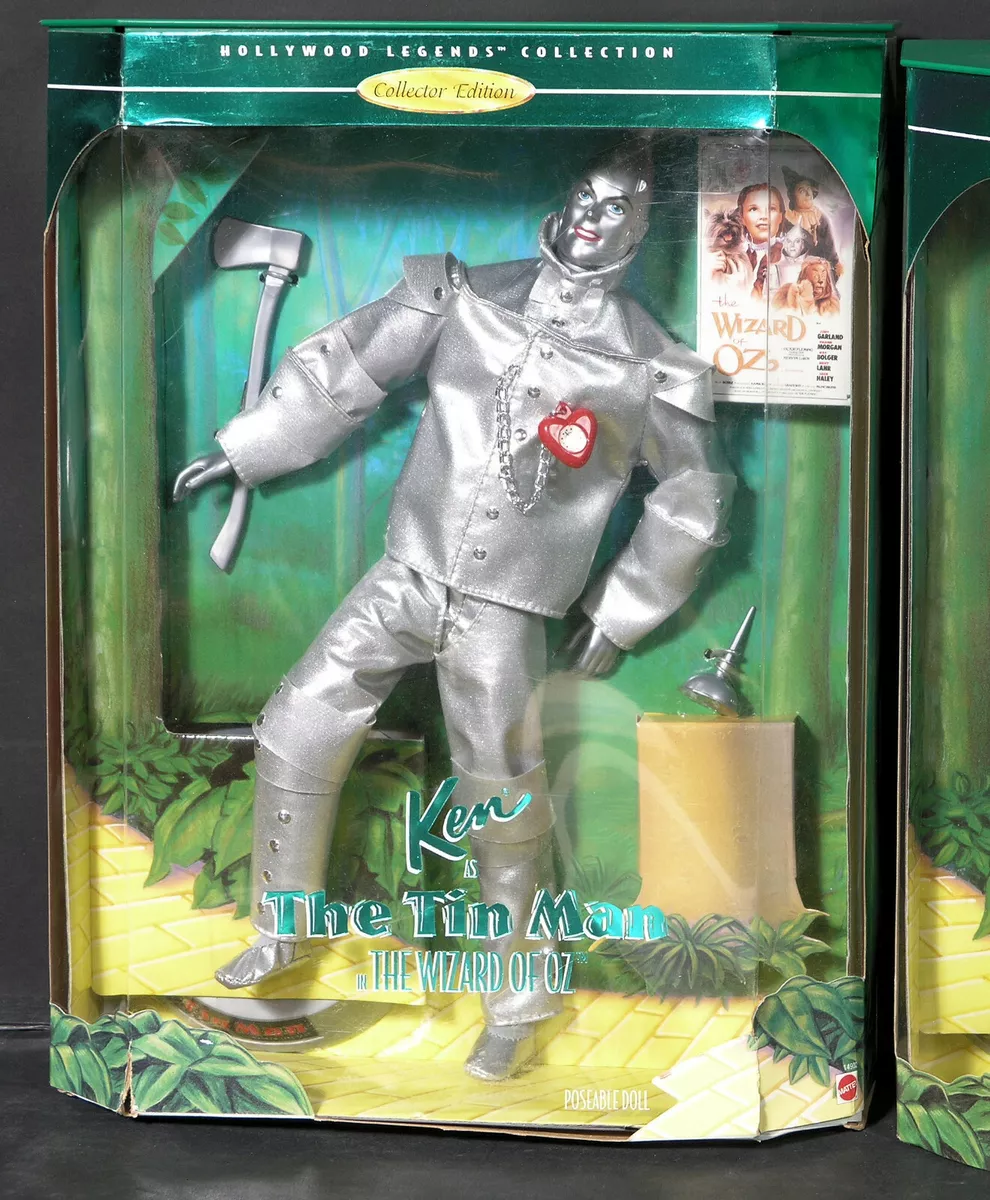 2 1995 Mattel Barbie Wizard of Oz Ken as the Tin Man #14902