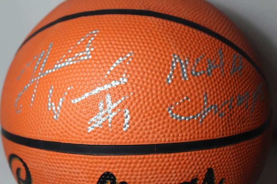 哈金·沃里克签名 NCAA 篮球和真品证明叙利亚橙色 2003 年 NCAA CHAMPS — 第 4/4 张图片