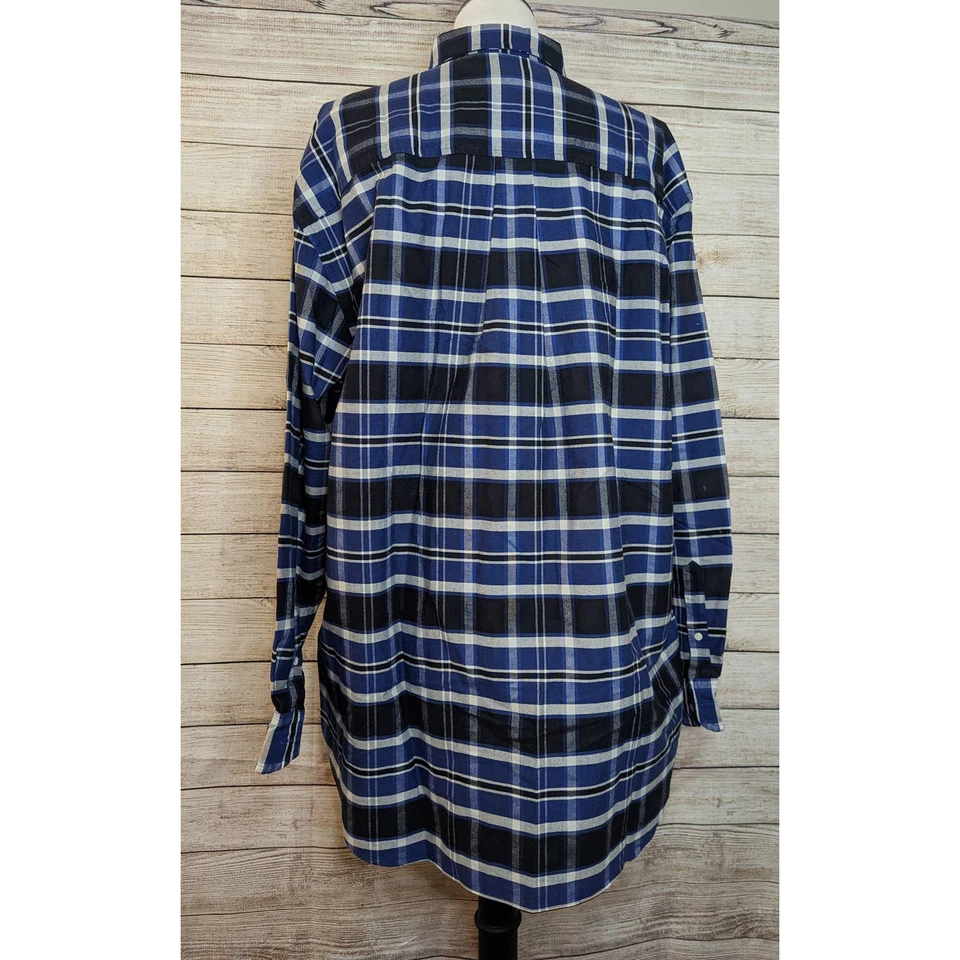 Club Room by Charter Club Big Oxford Button Up Long Sleeve Shirt Size Large - Image 3 of 4