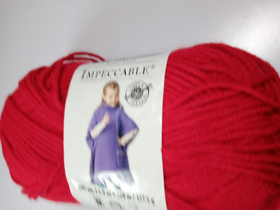 Loops & Threads Impeccable Yarn-285 Yards-Red Hot-100% Acrylic