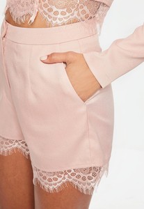 tailored pink shorts