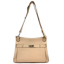 Hermes Argile Taurillon Clemence Jypsiere 34 Shoulder Bag 40 N□Q 124884