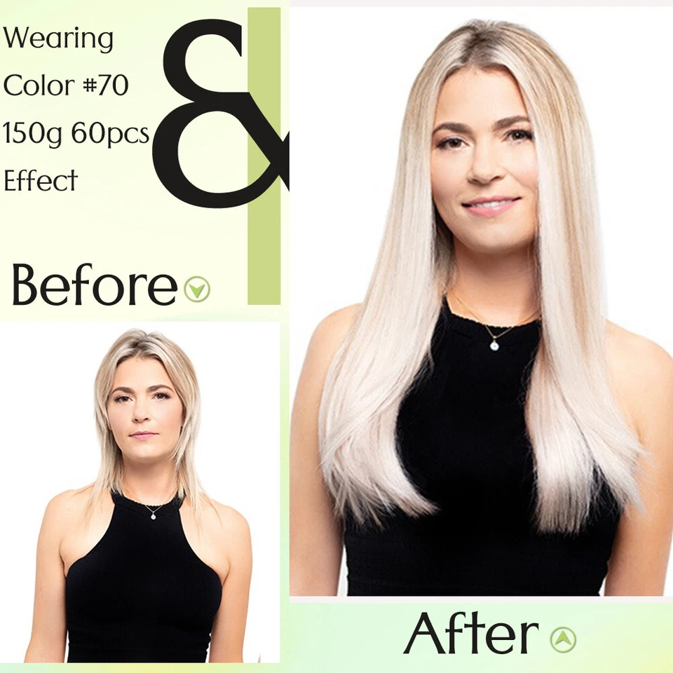 Cinta de cabello Remy 100 % real en extensiones de cabello humano ruso trama de piel ombre marrón Foto 3 de 4