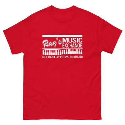 RAY'S MUSIC EXCHANGE T SHIRT BLUES BROTHERS BLUESMOBILE CHICAGO