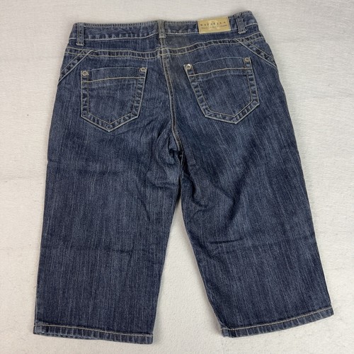 Rafaella Denim Capri Crop Jeans Shorts Womens 10 (32X16) Blue Cotton Spandex - Picture 5 of 11