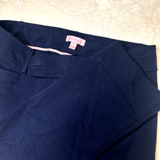 Lilly Pulitzer Womens 4 Navy Blue Luxury Capri  Dress Pants Low Rise