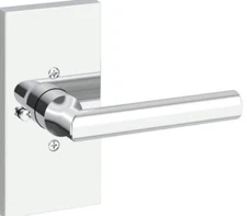 Baldwin PVTUBCFR260 Baldwin Tube Privacy Door Lever Set Polished Chrome Rectangl