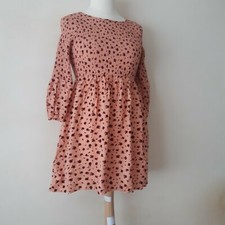 Glamorous Petite SMOCKED BUBBLE SLEEVE MINI DRESSES - Day dress UK14