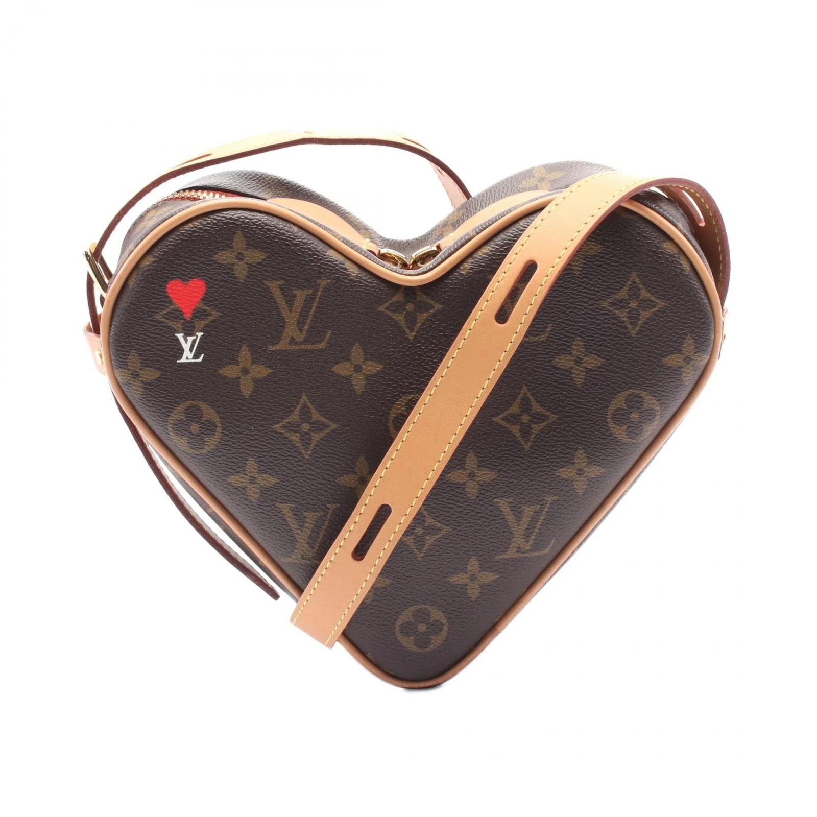 LOUIS VUITTON（LV） Borsa a tracolla Louis Vuitton Sac Coeur M57456 tela monogramma marrone usata donna LV