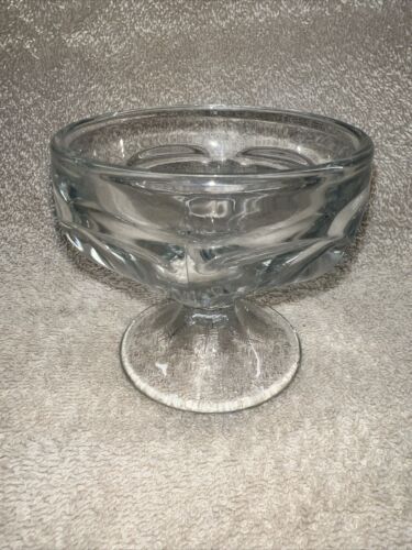 Set of 4 Dessert Glasses Clear Crystal Serving Ware Dinnerware Glassware Mexico - Picture 7 of 10