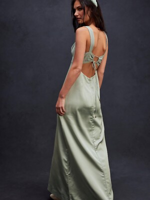 slim fit dress slacks Free People Emerald Green Babydoll (XS) – The Thrifty Hippy main image 1