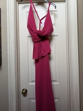 Watters & Watters Women's Pink Prom Gown Dress Size 10 Sleeveless V Neck Formal