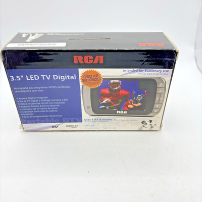 RCA DHT235C DTV Portable 3.5'' LED Digital Handheld Color TV W Manual Works