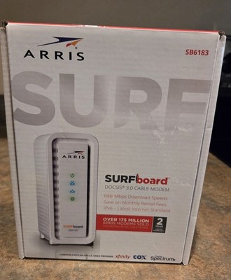 Arris Surfboard Cable Modem SB6183 (686Mbps Download, 16x4 Channels, High Speed)