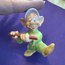 Disney Dopey W/Flute From Snow White & The 7 Dwarfs Figurine 3" Tall Sri Lanka
