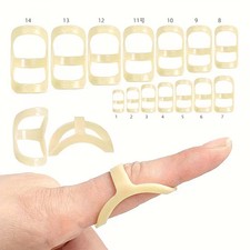Oval Finger Splints Mallet Trigger for Thumb Index Pinky 14Pcs Sizes 1-14