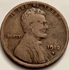 1912-D Lincoln Wheat Cent Denver Semi-Key G-VG Circulated Penny JC1739