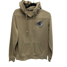 The North Face men  s Patch 2 Side Print Hoodie Utility Beige medium gorpcore