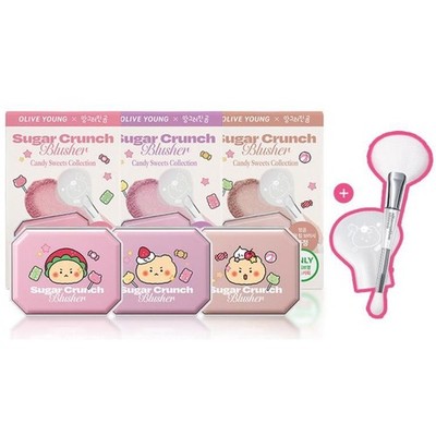 Alternativestereo x MANGOMEE Sugar Crunch Blusher 5.2g + Brush Pearl Glow Blush