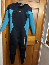 Hevto Women s Long Sleeve Full 3mm Neoprene Wetsuit Back Zip Blue Women , XS2