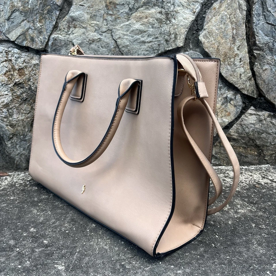 Bolso de mano Laura Jones beige para mujer tamaño mediano Foto 2 de 4