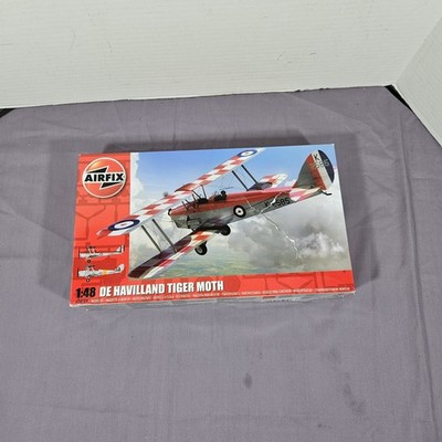 Airfix 1/48 De Havilland Tiger Moth Model Building Kit Militarily Aircraft Plane