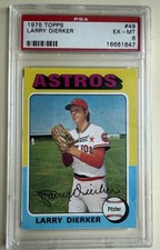 1975 Topps Mini Larry Dierker #49 PSA 6 EX-MT Houston Astros
