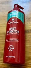 Old Spice Daily Hydration Hand & Body Lotion for Men, Pure Sport, 16 oz. HTF