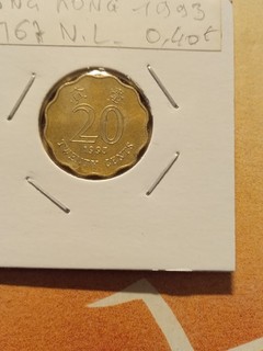 Pièce de 20 cents Hong Kong 1993