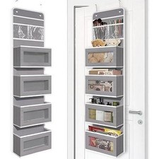 Heavy Duty Over Door Organizer Wall Mount Hanging Storage with 4 Large Capacity