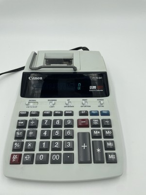Canon P170-DH Financial 2 Color Financial Printing Calculator 12 Digit ...