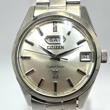 Orologio Citizen Crystal Seven 23 Jewels Automatico Vintage Cassa Acciaio Inox